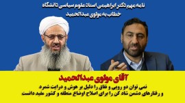 نامه استاد علوم سیاسی دانشگاه خطاب به مولوی عبدالحمید