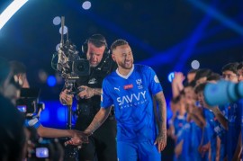 مراسم معارفه نیمار در باشگاه الهلال برگزار شد +عکس