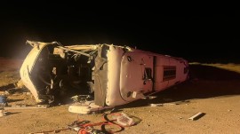 واژگونی اتوبوس مسافربری در نزدیکی نطنز اصفهان/ افزایش تعداد کشته‌ها + عکس