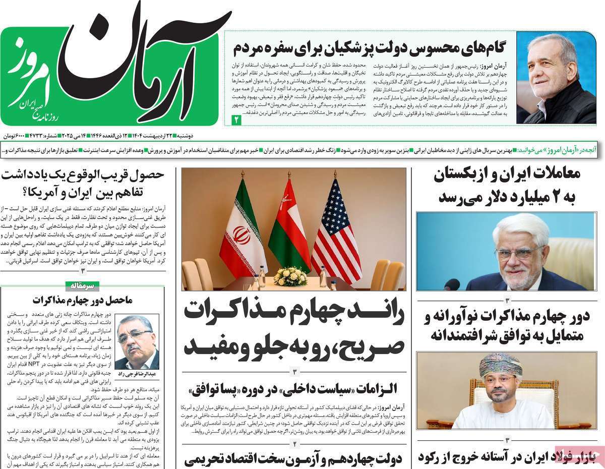 روزنامه آرمان امروز